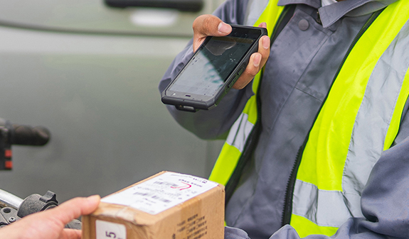 物资配送员是如何通过iData PDA对指定送达商家进行订单信息确认